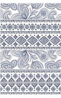 Blue Indian Ornamental Design Journal