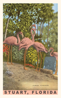 Vintage Journal Flamingos