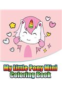 my little pony mini coloring book
