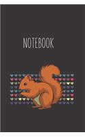 Notebook: Squirrel Gifts for Woman Blank Lined Notebook Journal & Planner - 6 x 9 inches, College Ruled Lined,110 Pages