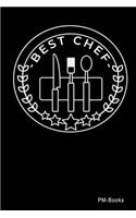 Best Chef: Liniertes A5 Notizbuch oder Heft für Schüler, Studenten und Erwachsene(8 Logos Und Designs)
