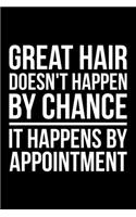 Great Hair Doesn't Happen By Chance It Happens By Appointment