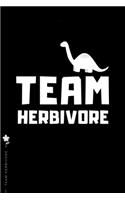 Team Herbivore: for Powered by Plants Animal Lover Dot Grid Composition Notebook with Funny Quote GIFT for VEGAN