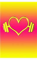 Heart Weights: Great Journal with Heart on Weights