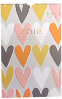 2018 Caroline Gardner Hearts A3 Family Calendar