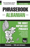 English-Albanian phrasebook and 1500-word dictionary