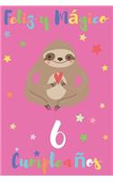 Feliz y Mágico 6 Cumpleaños: Regalo para Niños o Niñas de 6 Años - Con Espacio para Apuntar y Dibujar - Diario o Agenda