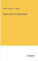 English lessons for english people