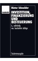 Investition, Finanzierung Und Besteuerung