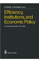 Efficiency, Institutions, and Economic Policy