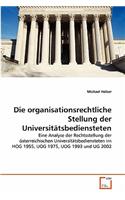 organisationsrechtliche Stellung der Universitätsbediensteten