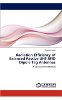 Radiation Efficiency of Balanced Passive UHF Rfid Dipole Tag Antennas