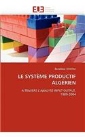 Le Syst�me Productif Alg�rien: (Omn.Univ.Europ.)