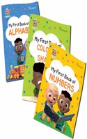 CoComelon My First Set of 3 Early Learning Books | Learn About Shapes, Alphabet & Numbers | Early Learning Books For 3 to 6 Year old