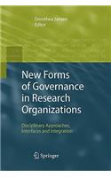 New Forms of Governance in Research Organizations