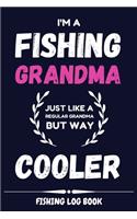 Fishing Log Book for Grandma - Pink Cover