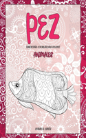 Libros para colorear para adultos - Aliviar el estrés - Animales - Pez