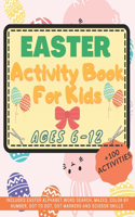 Easter Activity Book for Kids Ages 6-12