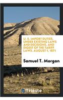 U. S. IMPORT DUTIES, UNDER EXISTING LAWS