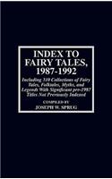 Index to Fairy Tales, 1987-1992, Sixth Supplement