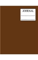 Brown Journal: Diary. Notebook. Journal. Blank Lined Paper. 120 pages. 8.5x11