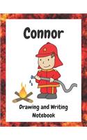 Connor: Drawing and Writing Notebook for Creative Boys