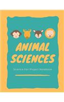 Animal Sciences Science Fair Project Notebook