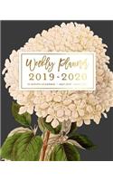 Weekly Planner 2019 - 2020 12-Month Academic, July 2019 - June 2020: Hydrangea Planner Vintage Botanical Art Weekly & Monthly Dated Calendar Organizer with To-Do's, Checklists, Notes and Goal Setting Pages