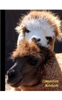 Composition Notebook: 2 Alpacas College Ruled