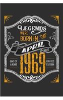 Legends Were Born in April 1969 One Of A Kind Limited Edition
