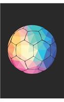 Handball Training Journal - Gift for Handball Player - Low Poly Handball Notebook - Handball Diary