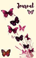 Butterfly Splash Lined Journal