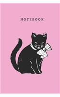 Cat Notebook: Blank Lined Notebook Cat Theme Version 17