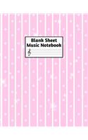 Blank Sheet Music Notebook