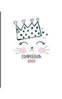Composition Book: Graph Paper 5x5 Composition Notebook for College, School, Journaling, or Personal Use. A Back to School Must Have! Cute Kitten Cover