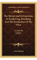 Throat and Its Functions in Swallowing, Breathing and Ththe Throat and Its Functions in Swallowing, Breathing and the Production of the Voice E Production of the Voice