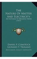 The Nature of Matter and Electricity the Nature of Matter and Electricity