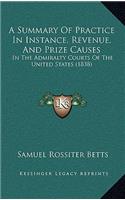 A Summary Of Practice In Instance, Revenue, And Prize Causes