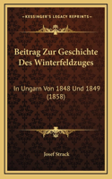 Beitrag Zur Geschichte Des Winterfeldzuges