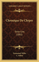 Chronique De Chypre
