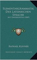 Elementargrammatik Der Lateinischen Sprache