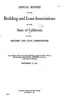 Annual Report on the Building and Loan Associations of the State of California (1921)