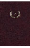 Monogram "2" Journal: 365 page Journal Diary Notebook