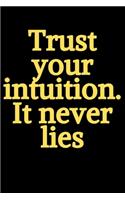 Trust your intuition .It never lies