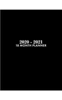 18 Month Planner 2020-2021