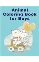 Animal Coloring Book For Boys: picture books for children ages 4-6