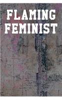 Flaming Feminist: Guitar Tab Notebook 6"x9" 120 Pages