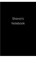 Sharon's Notebook: Notebook / Journal / Diary - 6 x 9 inches (15,24 x 22,86 cm), 150 pages.