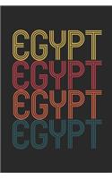 Vintage Egypt Notebook - Retro Egyptian Journal - Egyptian Gift - Egypt Diary