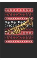 Ugly Christmas - Trumpet: Graph Paper Notebook - Christmas Gift for Kids, Women, Men Girls And Boys